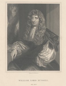 Portræt af Lord William Russell, indgraveret af H. Robinson af Peter Lely
