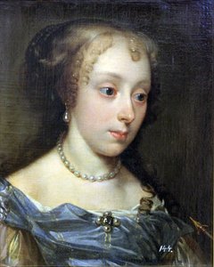 Portræt af en dame af Peter Lely