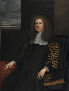 Sir Thomas Ingram, kansler for hertugdømmet Lancaster (olie på lærred) af Peter Lely