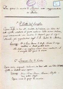 Forord til librettoen af ​​Lichtenthals bearbejdelse af Mozarts 