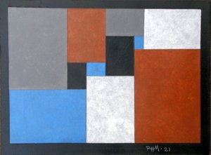 DET SØLVFARVEDE REKTANGEL DISSEKTION.2021 af Peter McClure