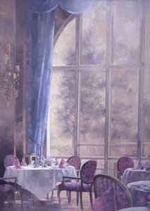 Corner of the Ritz (olie på lærred) af Peter Miller