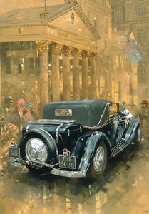 Phantom in the Haymarket (olie på lærred) af Peter Miller