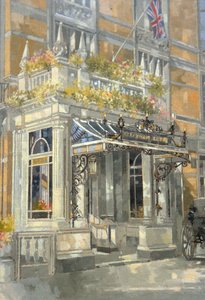The Connaught Hotel, London (olie på lærred) af Peter Miller