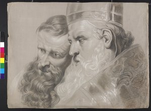 "Sankt Ambrosius og kejser Theodosius" af Peter Paul Rubens af Peter Paul (after) Rubens