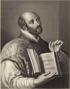 Ignatius af Loyola (gravering) af Peter Paul (after) Rubens