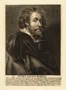 Portræt af Sir Peter Paul Rubens, flamsk kunstner og diplomat af Peter Paul (after) Rubens