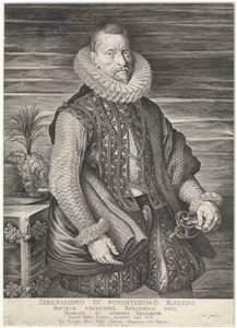 Ærkehertug Albert af Østrig (gravering) af Peter Paul Rubens