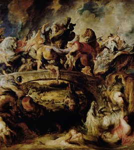 Slaget ved Amazonerne og Grækerne (detalje), ca. 1617 af Peter Paul Rubens