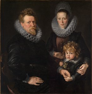 Portræt af den bruxellesiske guldsmed Robert Staes, hans hustru Anna og deres søn Albert af Peter Paul Rubens