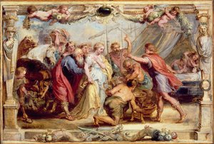 Brise er givet tilbage til Achilleus, 16301631 af Peter Paul Rubens