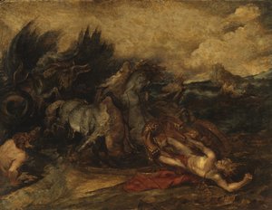 Hippolytus død af Peter Paul Rubens