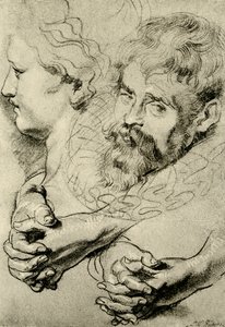 Hoved- og håndstudier af Peter Paul Rubens
