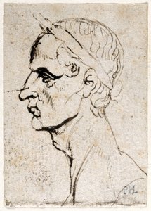 Julius Cæsar, efter ti tegninger af otte af de første tolv kejsere, efter Giovanni da Cavinos medaljer (pen og blæk på papir) af Peter Paul Rubens