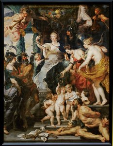 La felicite de la Regence af Peter Paul Rubens