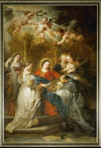 Maria viser sig for Sankt Ildefonso af Peter Paul Rubens