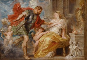Mars og Rhea Silvia, ca. 1616-1617 af Peter Paul Rubens