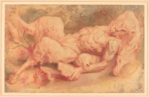Pan Liggende, evt. 1610. af Peter Paul Rubens