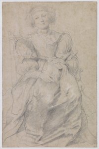 Portræt af Hélène Fourment af Peter Paul Rubens