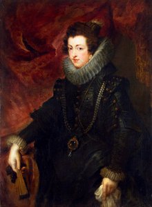 Portræt af dronning Elisabeth af Frankrig 1602-1644, dronningepartner af Spanien, c1628-1629 af Peter Paul Rubens