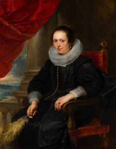 Portræt af en kvinde, ca. 1630 (olie på panel) af Peter Paul Rubens