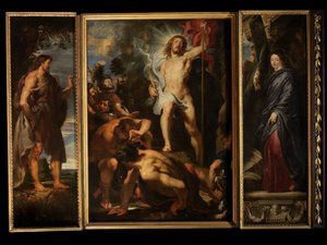 Kristi opstandelse, ca. 1611-12 (olie på panel) af Peter Paul Rubens