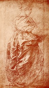 Undersøgelse af kåbe til en dame af Peter Paul Rubens