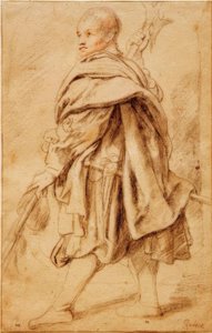 Studie af en helleberdier af Peter Paul Rubens