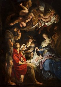 Hyrdernes tilbedelse, ca 1608. af Peter Paul Rubens