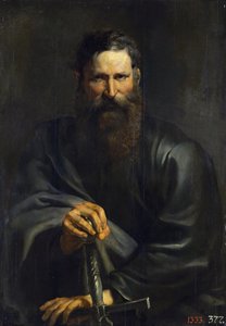 Apostlen Paulus - Pieter Paul Rubens (1577-1640). Olie på træ, ca. 1615. Mål : 105,6x74 cm. Statens Eremitage, St. Petersborg