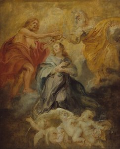 Jomfruens kroning, ca. 1632-33. af Peter Paul Rubens
