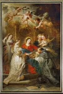 Den hellige jomfru viser sig for Sankt Ildefonso af Peter Paul Rubens