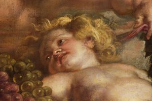 The Rubens Ceiling, Bankethus, Whitehall, ca. 1629-34 (olie på lærred) af Peter Paul Rubens