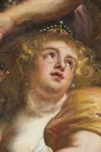 The Rubens Ceiling, Bankethus, Whitehall, ca. 1629-34 (olie på lærred) af Peter Paul Rubens