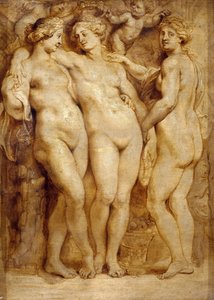 De tre nåder, ca 1620-1623. af Peter Paul Rubens