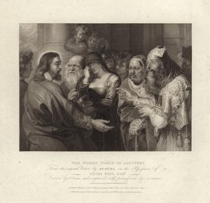 Kvinden taget i utroskab af Peter Paul Rubens
