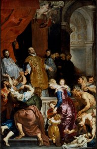 Sankt Ignatius af Loyolas mirakler. Maleri af Pierre Paul (Pierre-Paul) Rubens (eller Peter Paul eller Petrus Paulus) (1577-1640) af Peter Paul Rubens