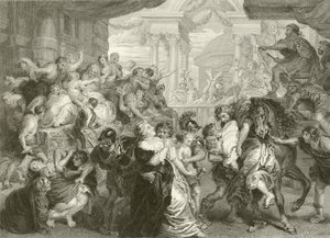 Voldtægten af sabinerne af Peter Paul Rubens