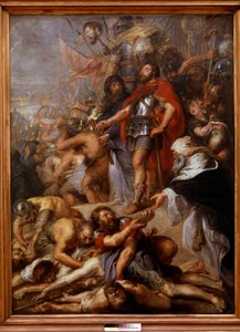 Judas Makkabæers triumf Judas Makkabæer (eller Makkabæer), med tilnavnet hammeren, efterfølger af sin far Mattathias (Matathias, Mattathias) i spidsen for det jødiske oprør mod undertrykkelsen af ​​seleukiderne under Antiokias regeringstid af Peter Paul Rubens