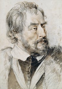 Thomas Howard (1585-1646) 2nd Earl of Arundel (blyant, pen og blæk og vask på papir) af Peter Paul Rubens