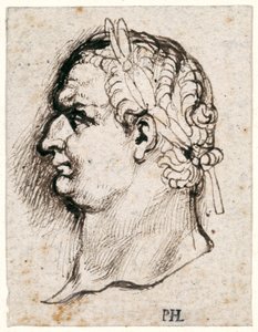 Titus, fra ti tegninger af otte af de første tolv Cæsarer, efter Giovanni da Cavinos medaljer (pen og blæk på papir) af Peter Paul Rubens