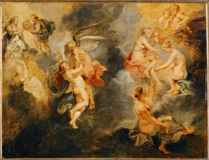 Triomphe de la verit (maleri på træ) af Peter Paul Rubens