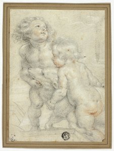 To putti med lam af Peter Paul Rubens