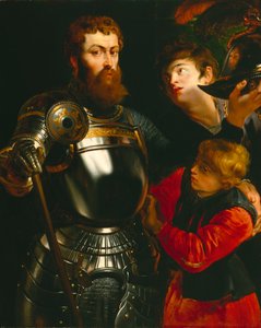 Warrior (olie på lærred) af Peter Paul Rubens