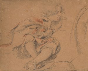Siddende ung mand af Peter Paul Rubens