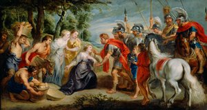 David møder Abigail, ca. 1620-5