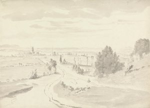 Fjernsyn over en by af Peter Rashleigh