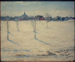 Hornbaek im Winter af Peder Severin Krøyer