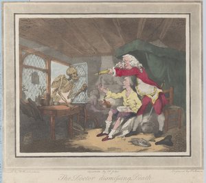 The Doctor Dismissing Death, 1785., 1785