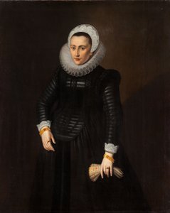 Portræt af Barbara de Herlin af Peter Tillemans